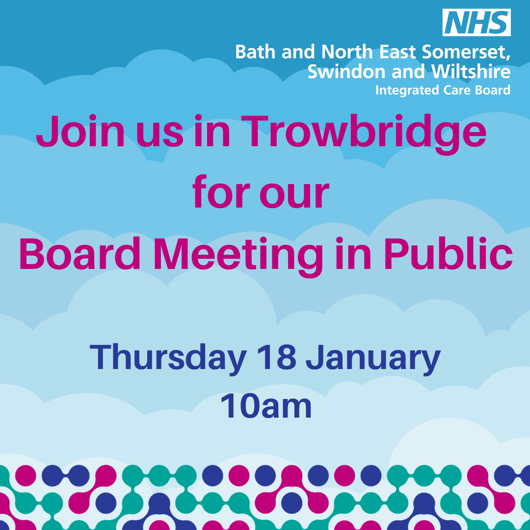 Join us in Swindon for our Board Meeting in Public Thursday 21 September 10am